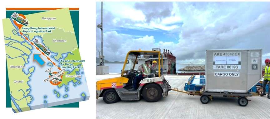 Dimerco coordinated to tow ULD from HKG terminal to seaport