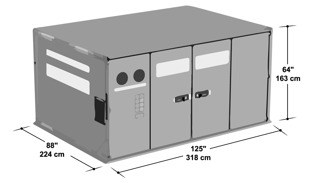 RAP shipping container